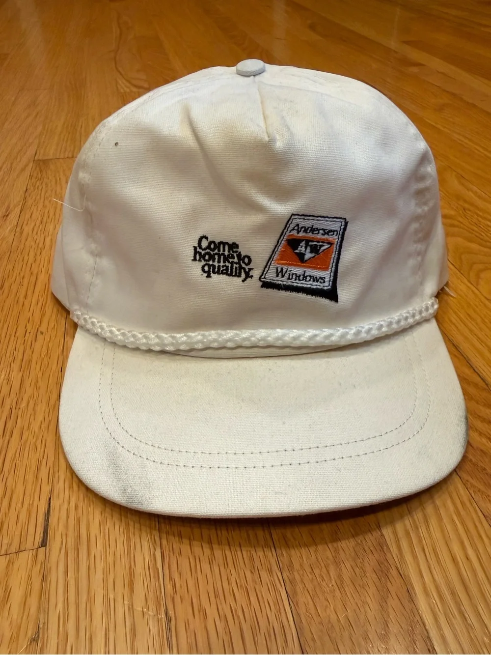 Anderson Windows White Rope-Detail Baseball Cap